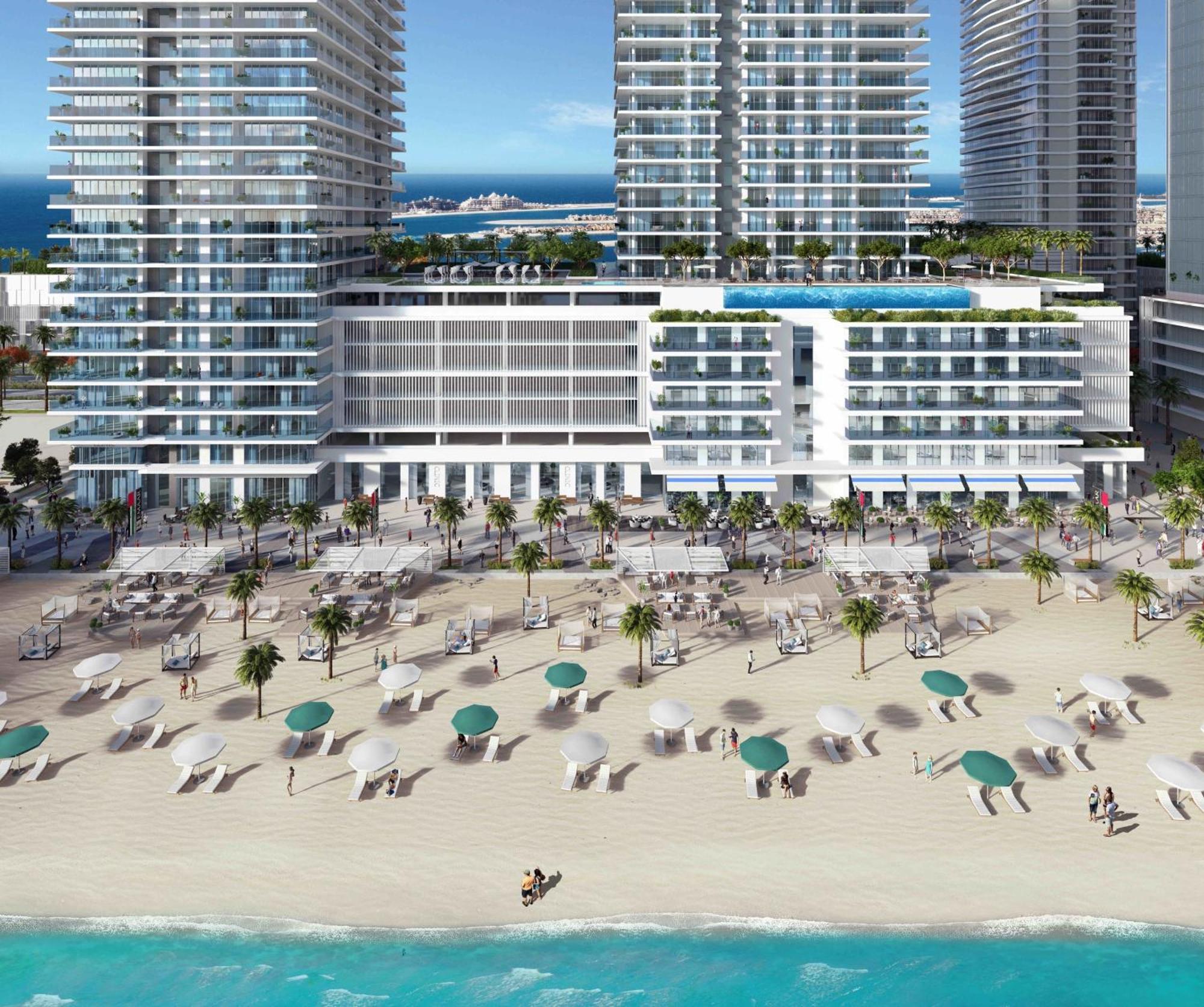Апартаменты Lux Bnb I Sun Rise Bay I Palm & Sea View Дубай Экстерьер фото