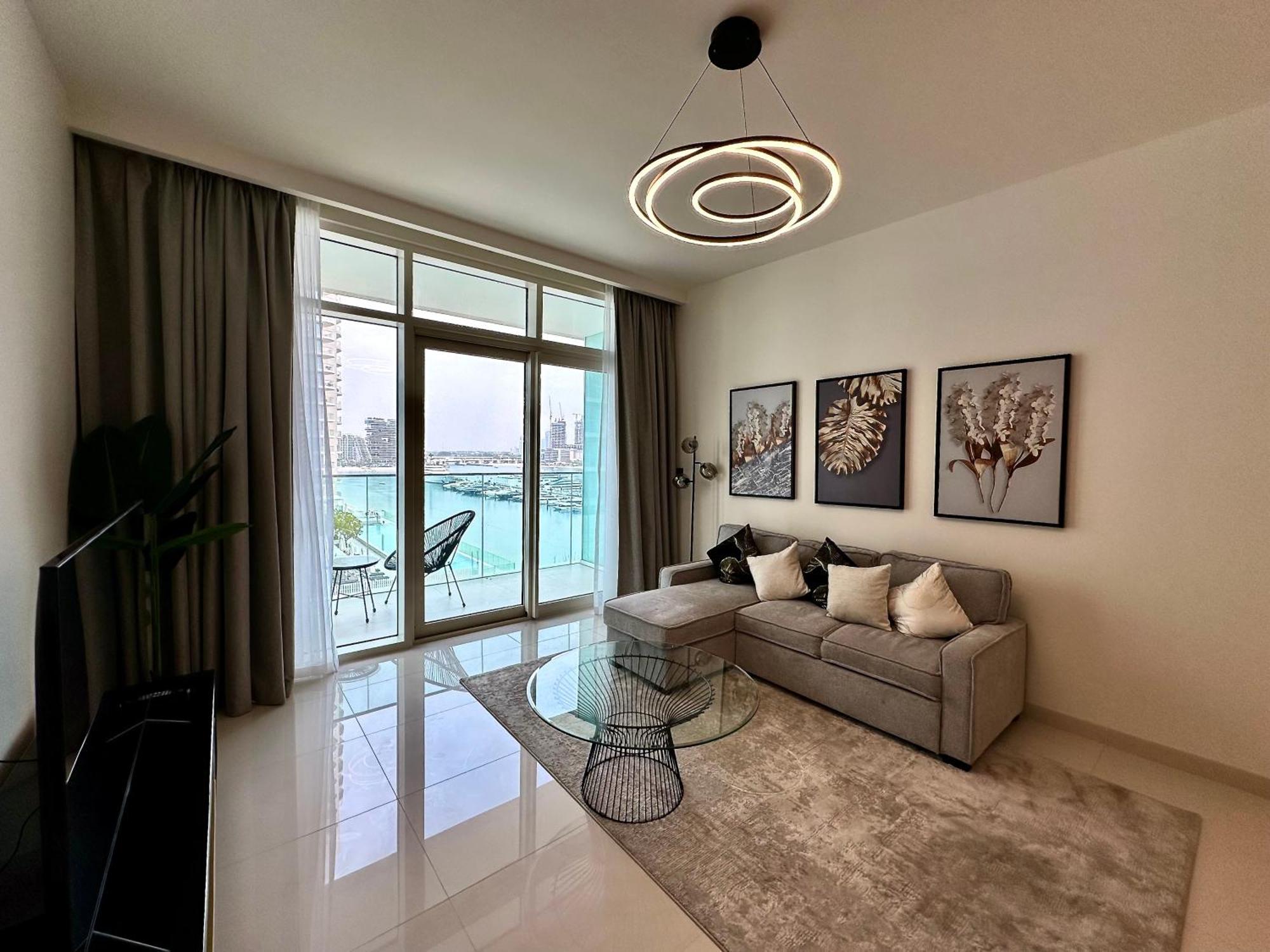 Апартаменты Lux Bnb I Sun Rise Bay I Palm & Sea View Дубай Экстерьер фото